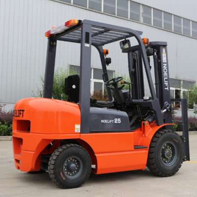 mini truck made in china 2500kgs 5m 6m triplex mast isuzu c240 forklift with cabin