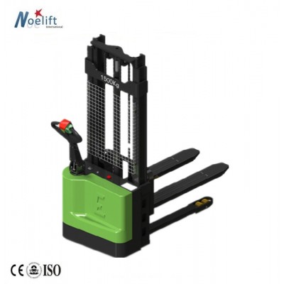 NOELIFT CE Certification 1.5 ton Automatic Electric Stacker 1.6-3m Lift Height