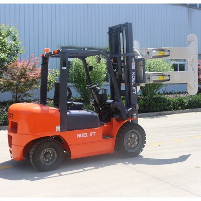 Diesel Forklift 3.5 Ton with Attachment Paper Roll Clamp 4m Mast