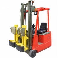 Noelift 1000kg 3 wheels electric forklift with oil drum handling tools