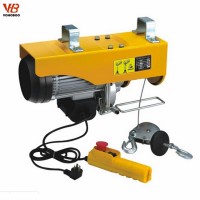 Construction material lifting  Wire rope Mini electric hoist 100kg 12M with CE certificate