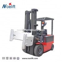 portable generator electric forklift truck 4 wheel electric forklift truck with paper roll clamp