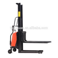 Semi electric stacker type fork lift stacker with foot brake forklift china