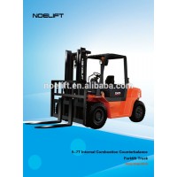 strong diesel forklift special for stone material 7 ton FD series