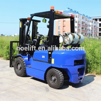 2.5 ton capacity lpg forklift with Mitsubishi 4G64 gasoline engine