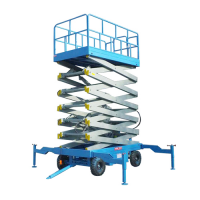 450kg 10meters Hydraulic semi electric Scissors Lifting platform