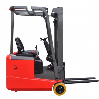 Rubber PU wheels 1000kg 1500kg three wheels electric forklift