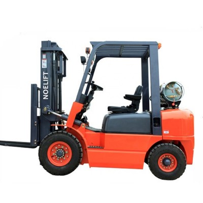 CE approved warehouse container outside forklift Propane gas gasoline LPG CNG dual fuel forlift with k25 nissan engines